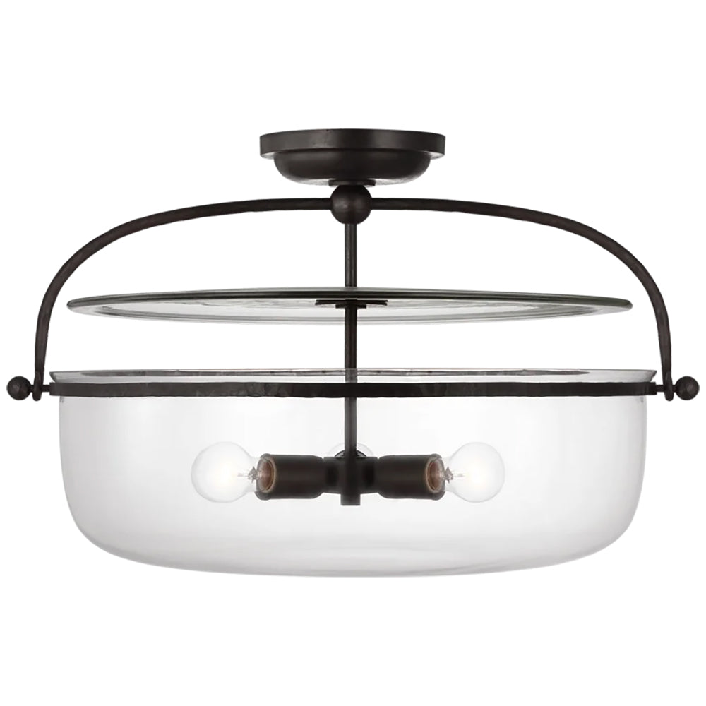 Lorford Large Semi Flush Lantern