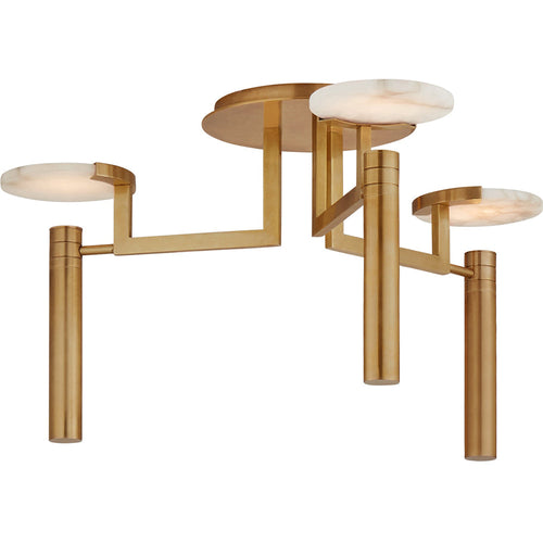 Melange Large Floating Disc Semi-Flush Chandelier