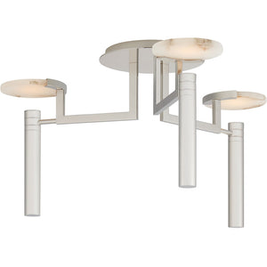 Melange Large Floating Disc Semi-Flush Chandelier